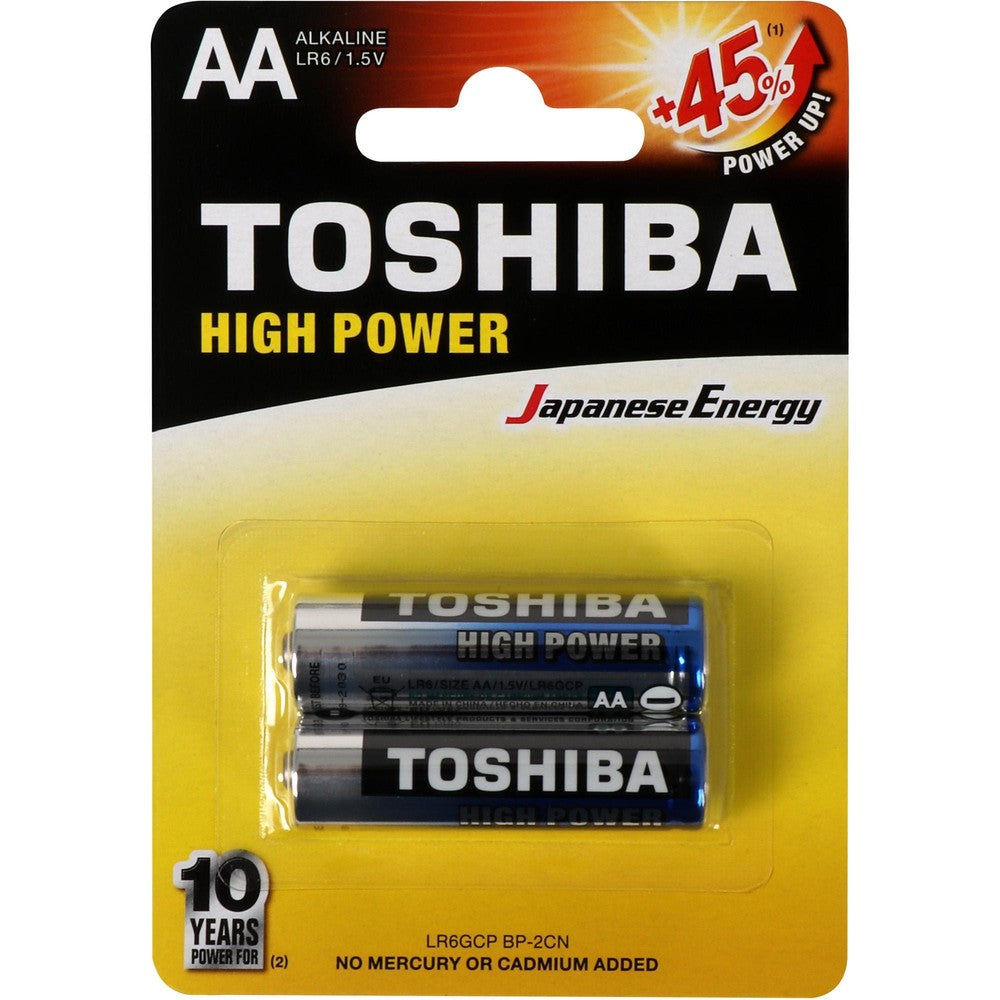 Pilha Alcalina Pequena Toshiba com 2 Unidades