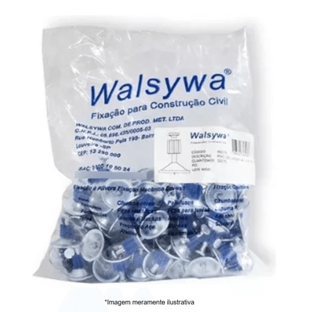 Pino 1/4 X 27/28 com Arruela PSA com 100 Peças Walsywa