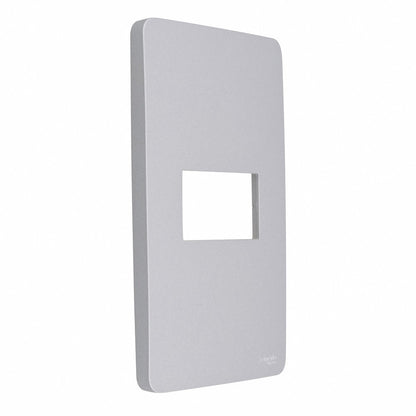 Placa 2x4 1 Posto Gamma Prata Orion Schneider S730101274