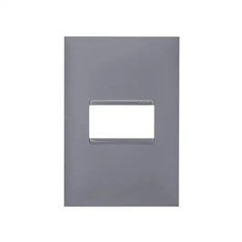 Placa 2x4 1 Posto Horizontal Cinza 618501CZ Plus Legrand
