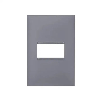 Placa 2x4 1 Posto Horizontal Cinza 618501CZ Plus Legrand