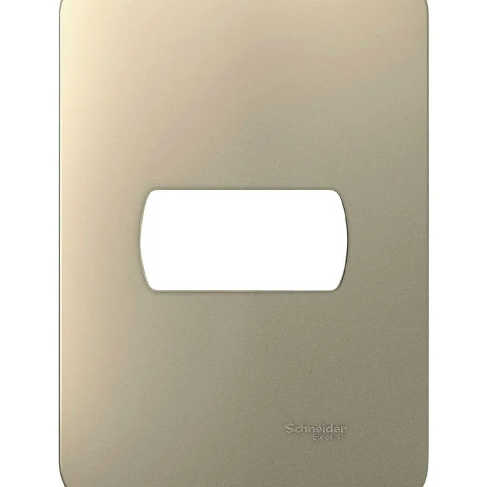 Placa 2x4 1 Posto com Suporte Miluz Schneider DO.77113 Dourado