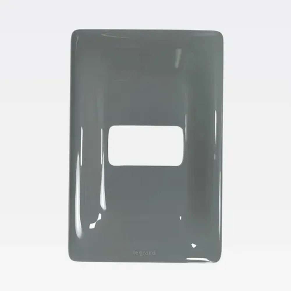 Placa 2x4 1P Cinza 680181CZ Zeffia Legrand