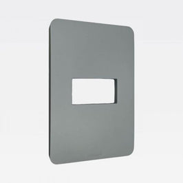 Placa 2x4 1P Cinza JA4803M1JG Matix Go Legrand