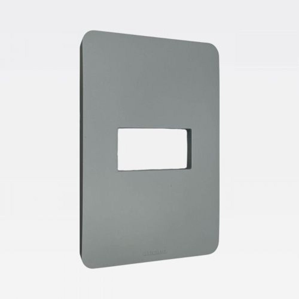 Placa 2x4 1P Cinza JA4803M1JG Matix Go Legrand