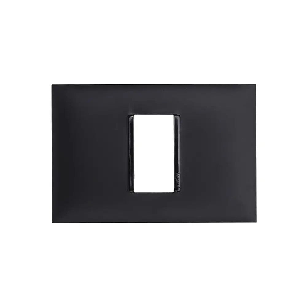 Placa 2x4 1P Horiz Preto 618501PT Plus+ Legrand