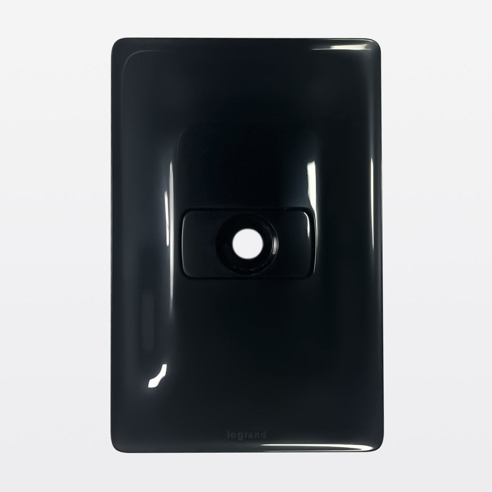 Placa 2x4 1P+SAIDA Fio Preto 680137PT Zeffia Legrand