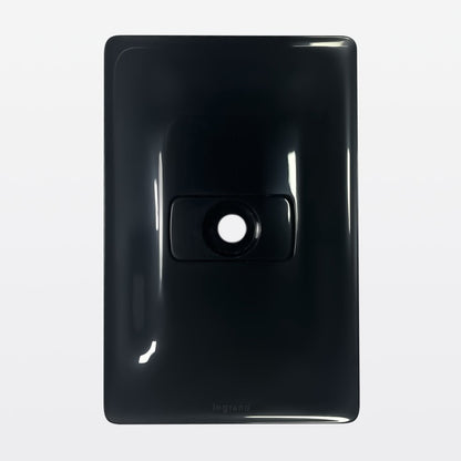 Placa 2x4 1P+SAIDA Fio Preto 680137PT Zeffia Legrand