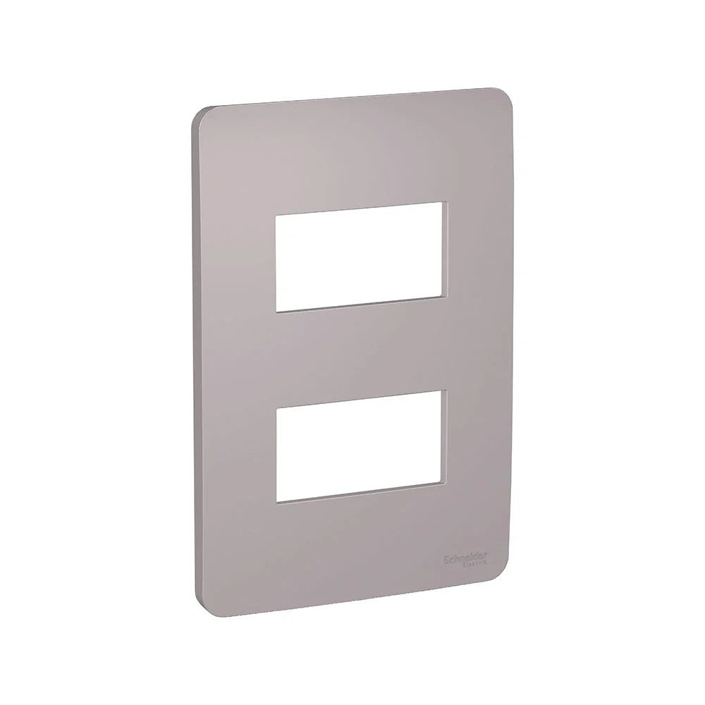 Placa 2x4 2 Postos Axis Grey S730121224 Orion Schneider