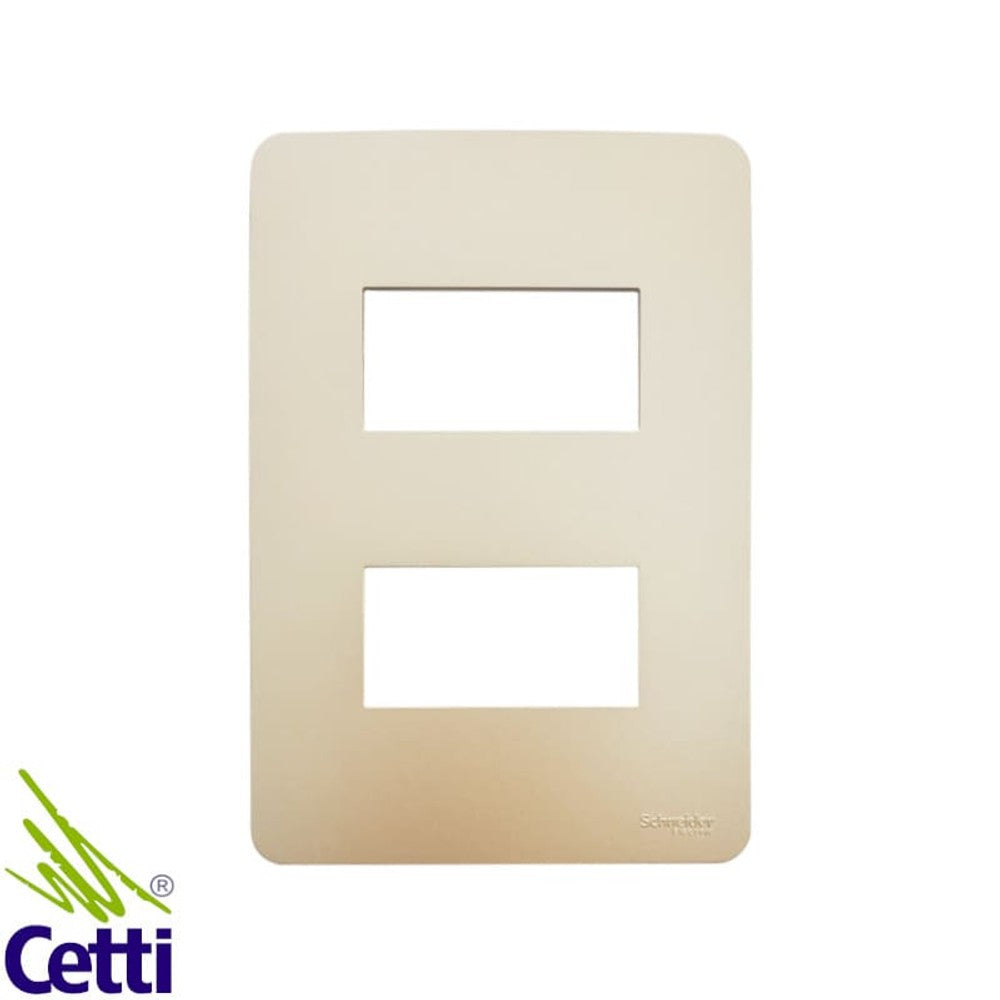 Placa 2x4 2 Postos Horizontal Gold Orion S730121234 Schneider