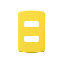 Placa 2x4 2 Postos Separados Amarelo Composé WEG