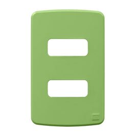 Placa 2x4 2 Postos Separados Verde Composé WEG