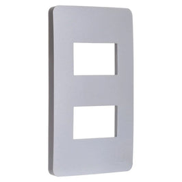 Placa 2x4 2 Postos Silver S730121274 Orion Schneider