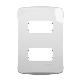 Placa 2x4 2 Postos com Suporte Miluz Schneider DO.77123