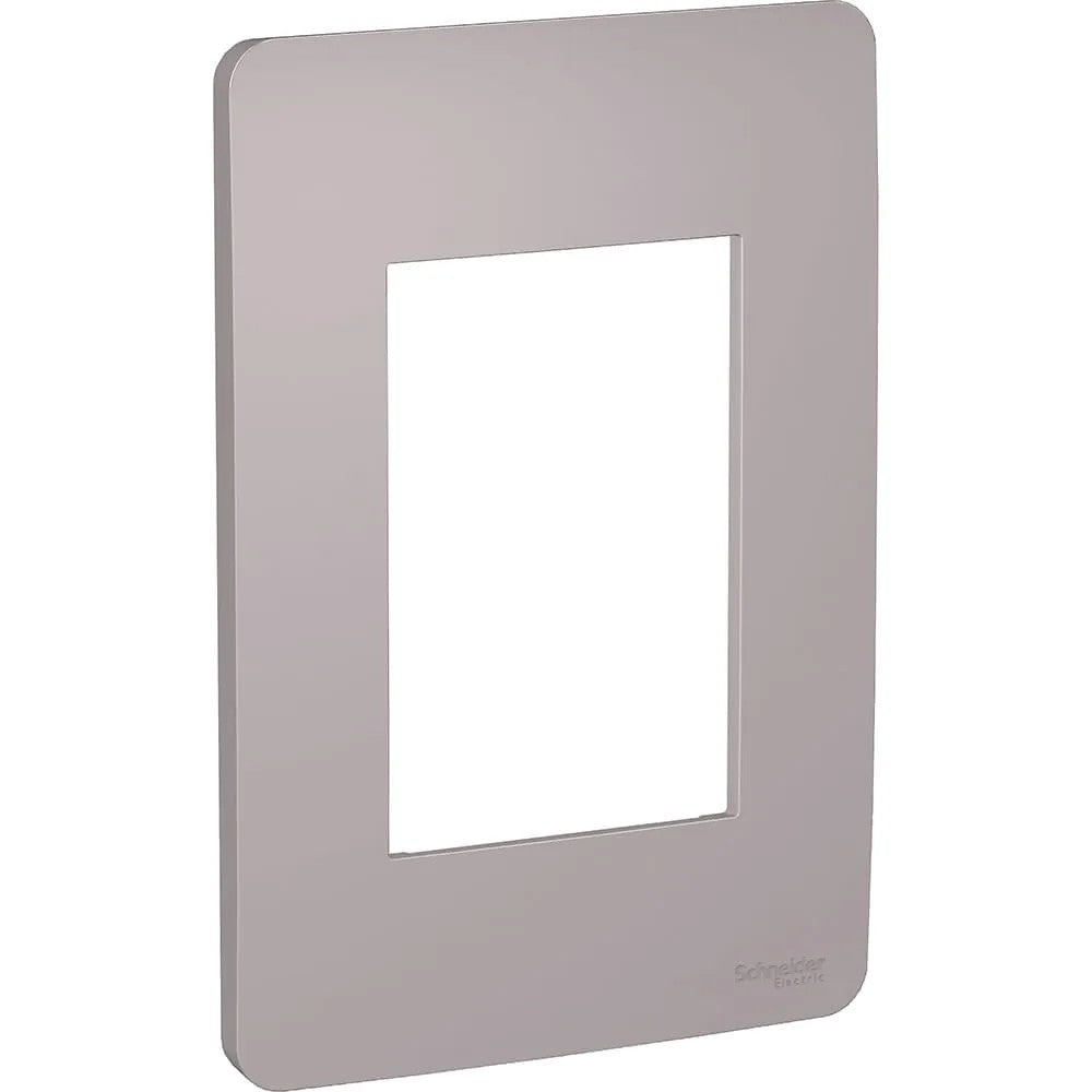 Placa 2x4 3 Postos Axis Grey S730103224 Orion Schneider