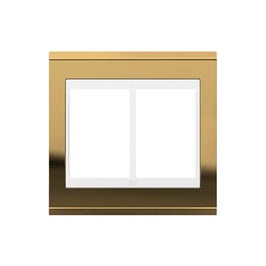 Placa 2x4 3 Postos Branco Ouro Concept WEG