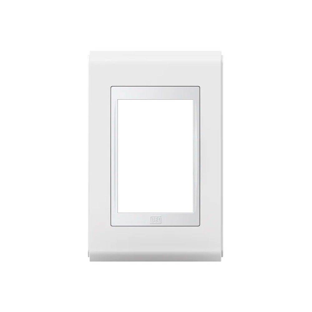 Placa 2x4 3 Postos Branco Style WEG