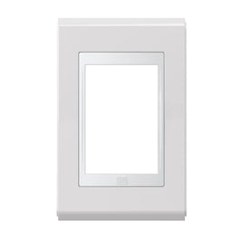 Placa 2x4 3 Postos Branco e Grafite Premium WEG