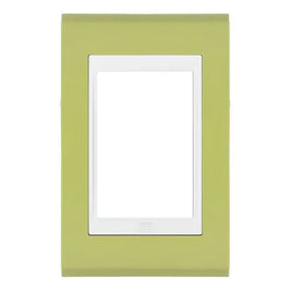 Placa 2x4 3 Postos Branco e Pistache Premium WEG