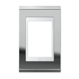 Placa 2x4 3 Postos Branco e Prata Concept WEG