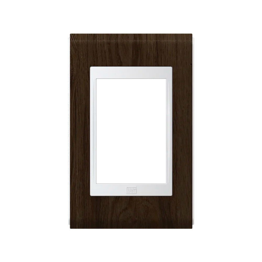 Placa 2x4 3 Postos Branco e Tabaco Concept WEG