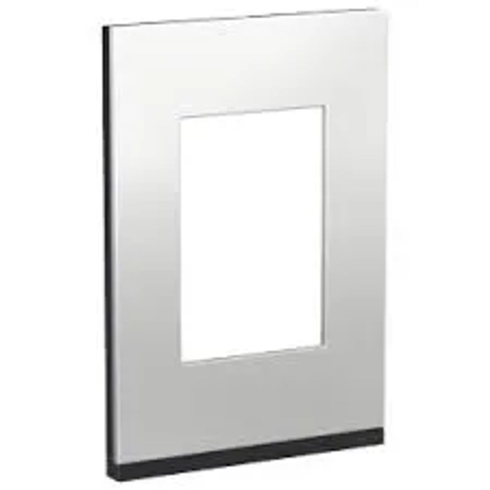 Placa 2x4 3 Postos Grafite Alumínio Metalizada Orion S73410384H9