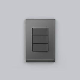 Placa 2x4 3 Postos Graphite Dark Orion S73410381H9