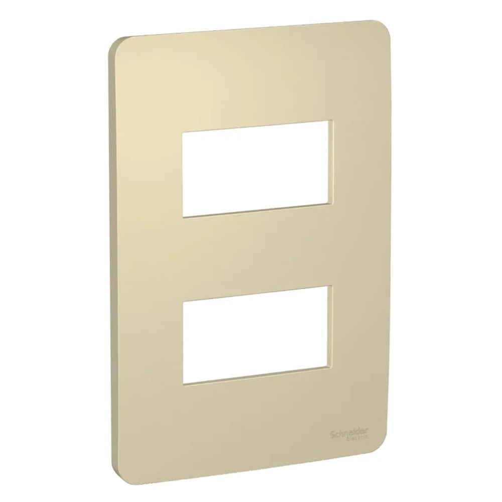 Placa 2x4 3 Postos Horizontal Gold Orion Schneider
