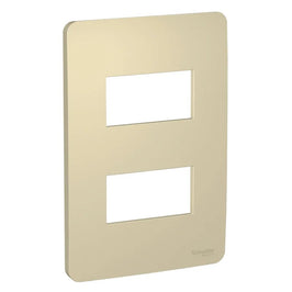 Placa 2x4 3 Postos Horizontal Gold Orion Schneider