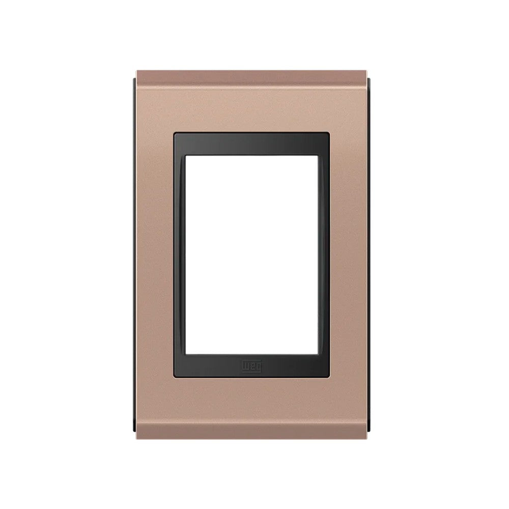 Placa 2x4 3 Postos Preto Rose Concept Weg