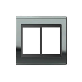 Placa 2x4 3 Postos Preto Titanio Concept Weg