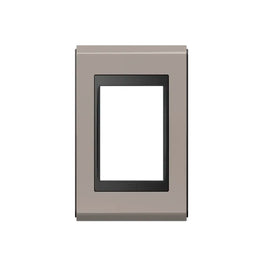 Placa 2x4 3 Postos Preto e Argila Premium WEG