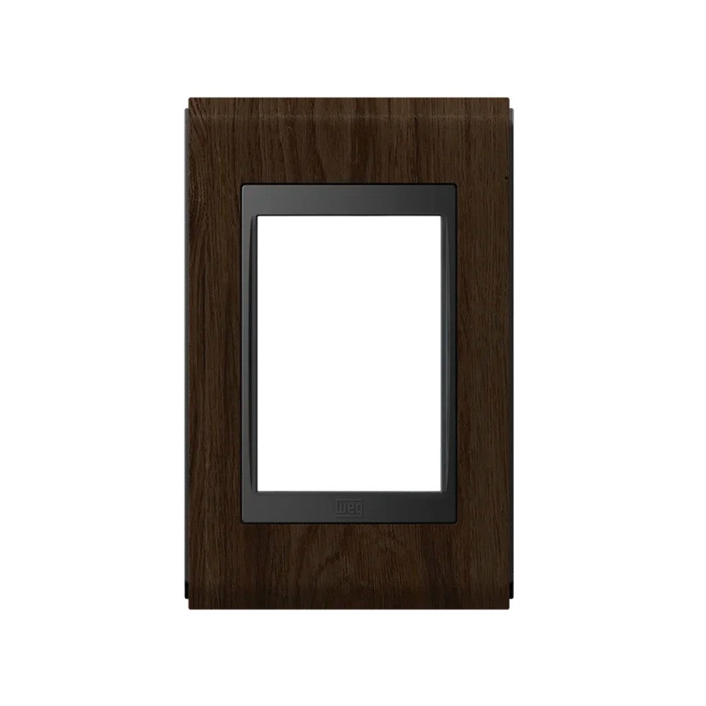 Placa 2x4 3 Postos Preto e Tabaco Concept WEG