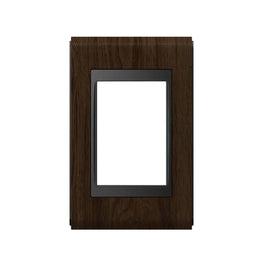 Placa 2x4 3 Postos Preto e Tabaco Concept WEG