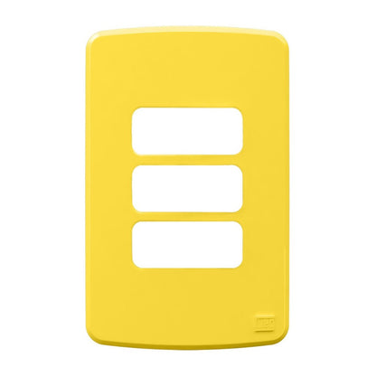 Placa 2x4 3 Postos Separados Amarelo Composé Weg