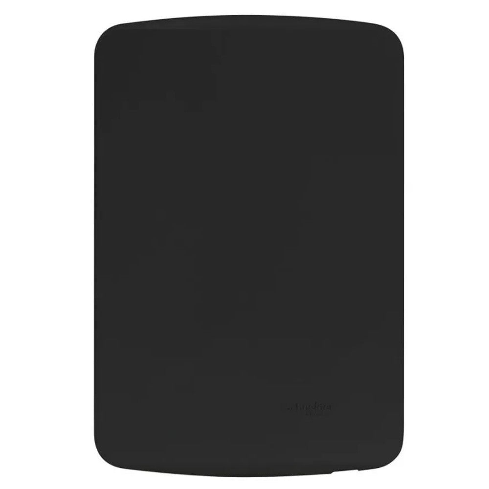 Placa 2x4 Cega com Suporte Preto Miluz 77104