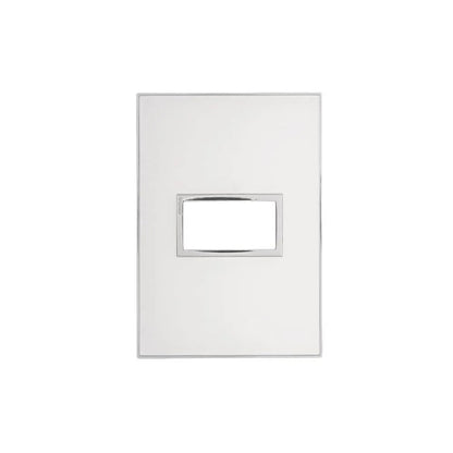 Placa 4x2 1 Posto Mirror Branco 575244 Arteor Legrand