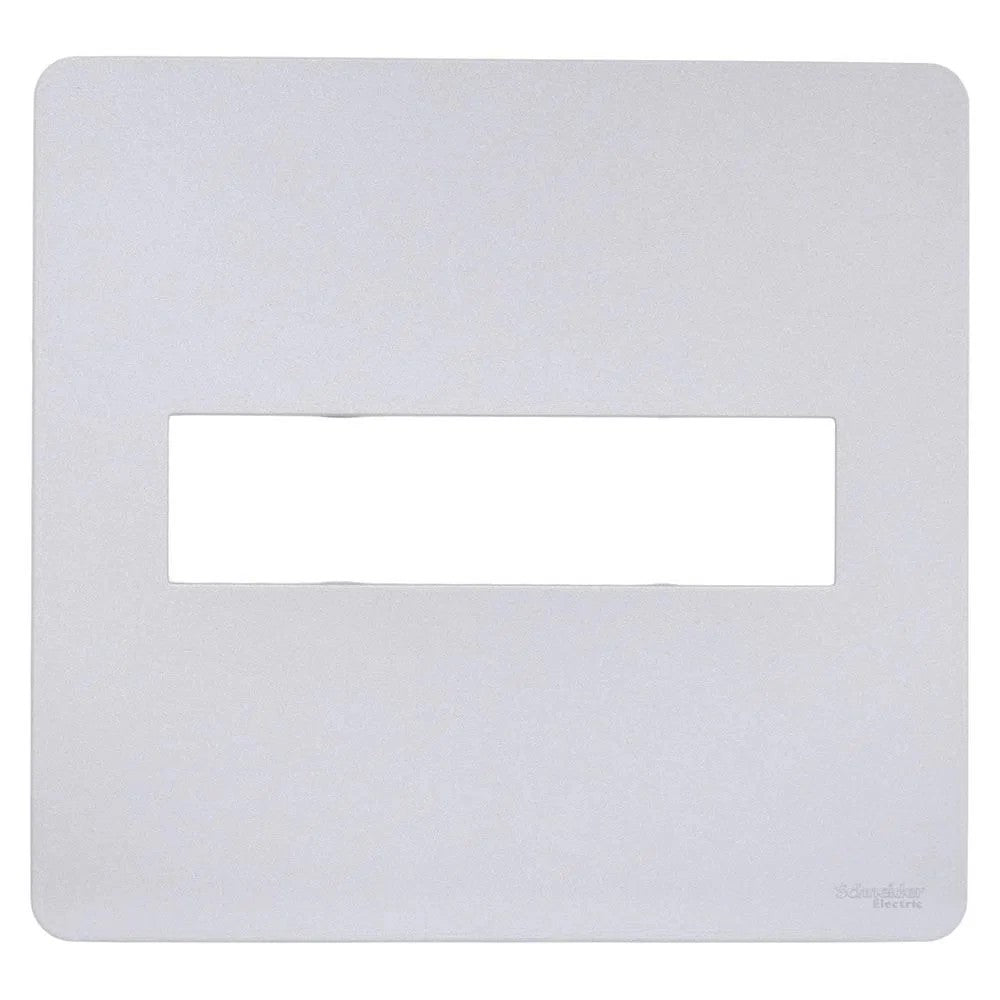 Placa 4x4 2 Postos Grande Silver S730201274 Orion Schneider