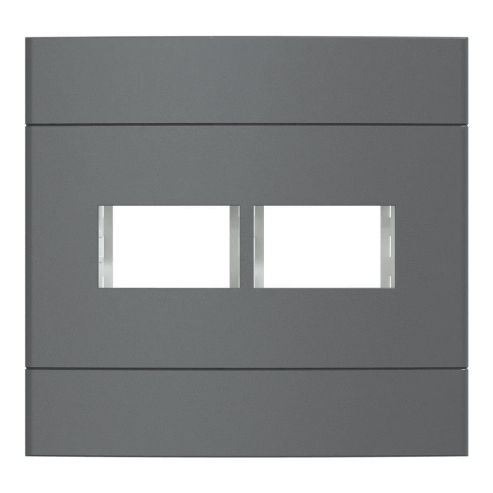 Placa 4x4 2 Postos Separáveis Onix Schneider Lunare Up