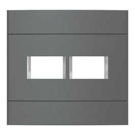 Placa 4x4 2 Postos Separáveis Onix Schneider Lunare Up