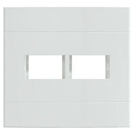 Placa 4x4 2 Postos Separados Branco Brilhante S421420 Lunare Up