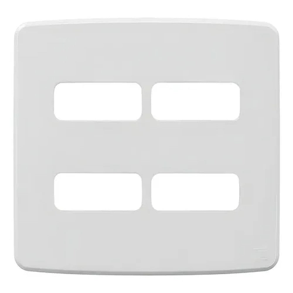 Placa 4x4 2 Postos Separados Branco Composé WEG