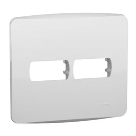 Placa 4x4 2 Postos com Suporte Branco 27520 Miluz Schneider
