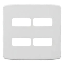 Placa 4x4 4 Postos Separados Branco com Suporte Composé WEG