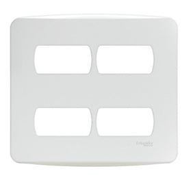 Placa 4x4 4 Postos com Suporte 27540 Miluz Schneider
