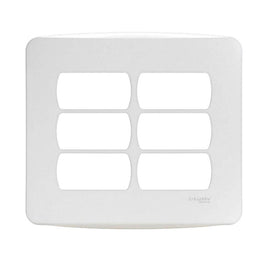 Placa 4x4 6 Postos Branca Lunare Schneider 44461
