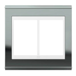 Placa 4x4 6 Postos Branco e Grafite Premium WEG