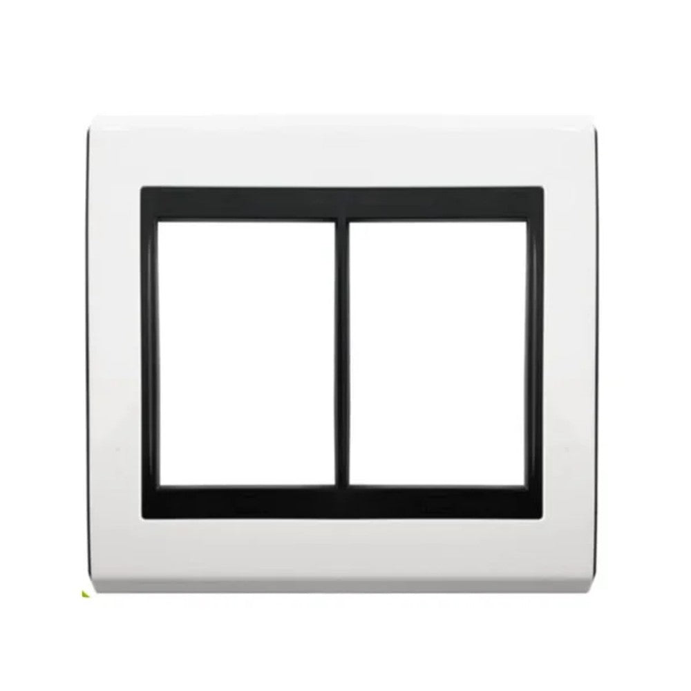 Placa 4x4 6 Postos Branco e Preto Premium WEG