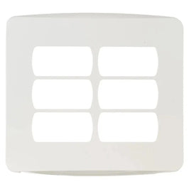 Placa 4x4 6 Postos Miluz Schneider Branco