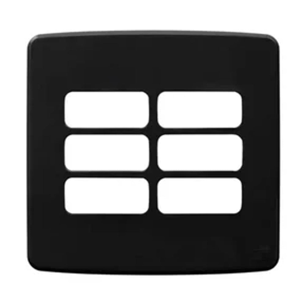 Placa 4x4 6 Postos Preto Branco Premium WEG